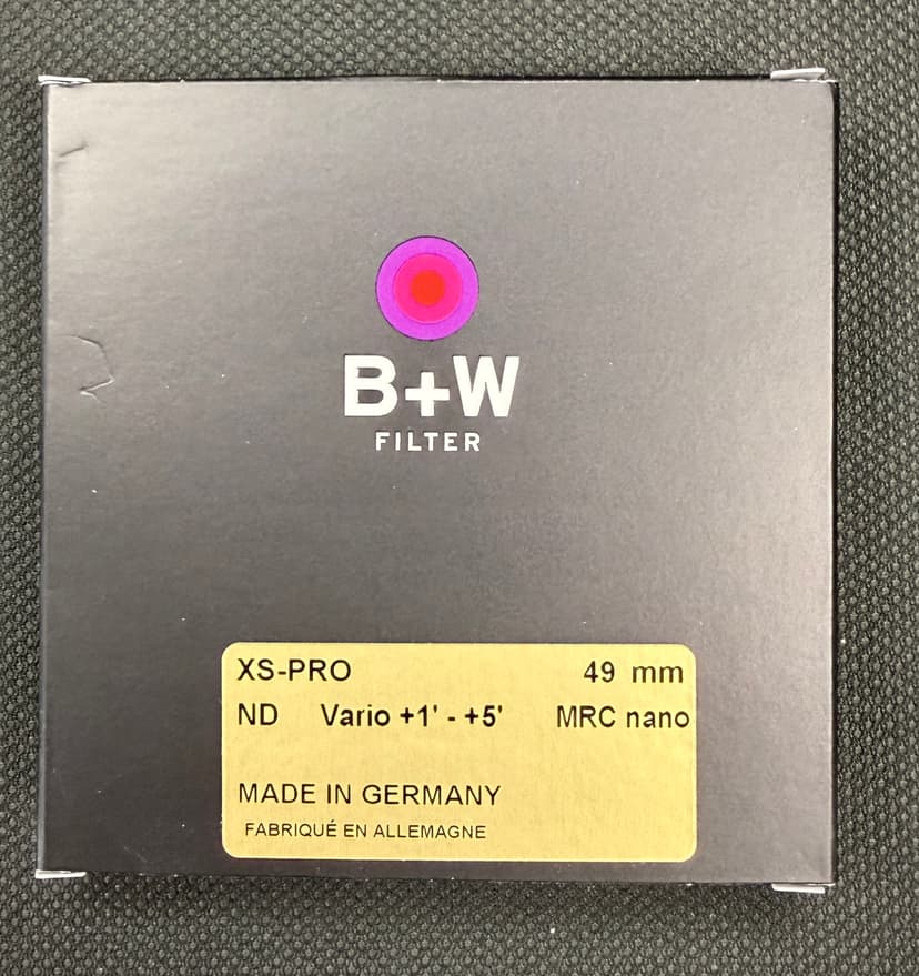 FS: B+W XS-PRO 49MM ND Vario +1-+5 MRC nano Filter **As-New**